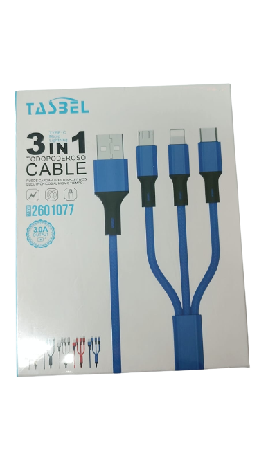 Cable USB de carga 3 en 1 
